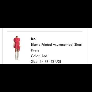Blame printed Asymmetrical short dress